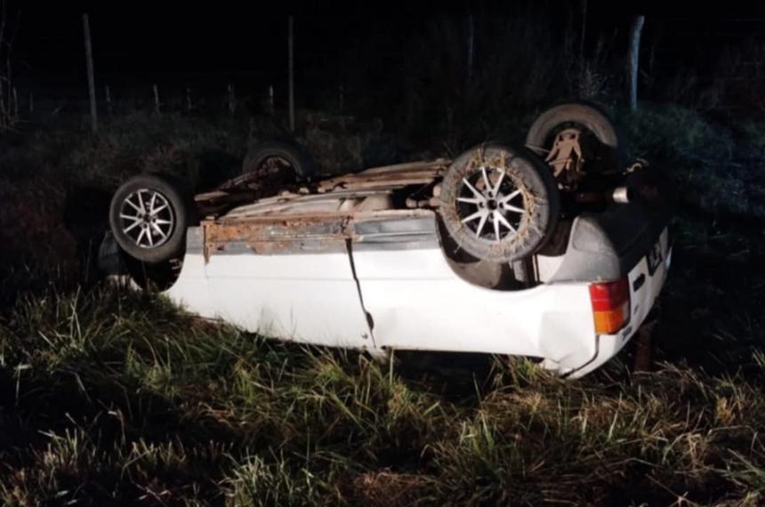 Tres heridos leves tras un vuelco en la Ruta 5 cerca de Lonquimay