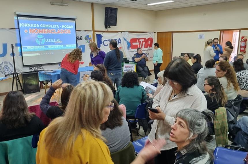 Utelpa definioacute un paro provincial y movilizacioacuten para el jueves 12