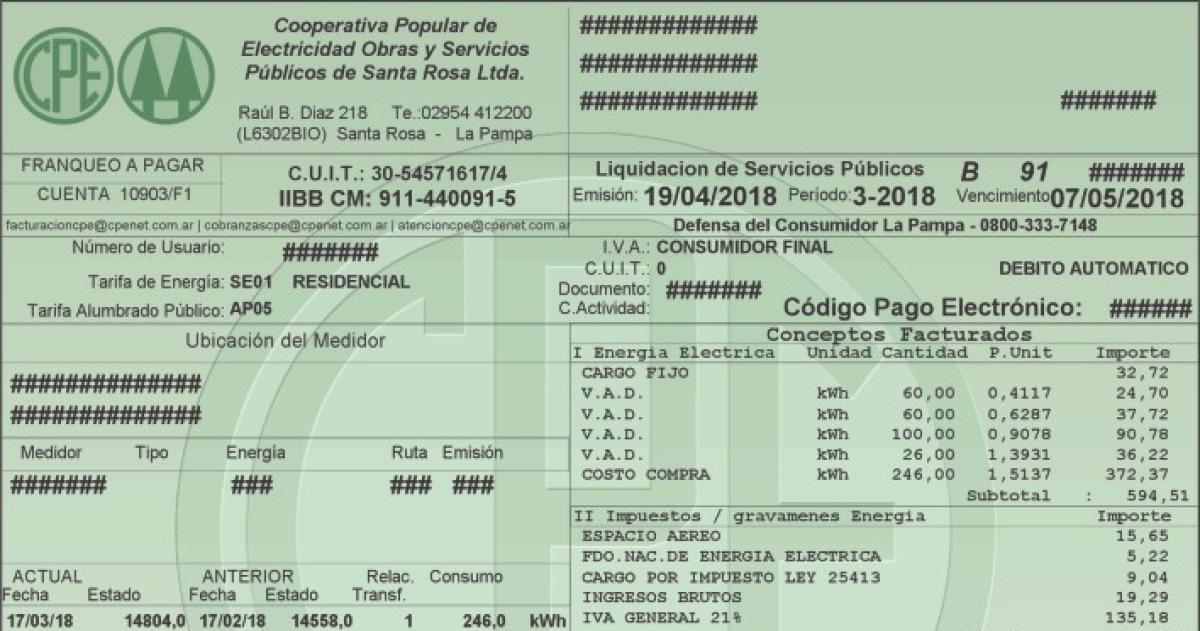 Reveacutes judicial de Fepamco- cae una cautelar y no puede cobrar tasas en la boleta de luz