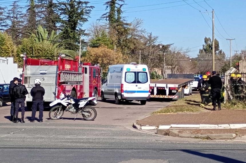 Tres heridos en un incendio provocado por un tender en General Pico