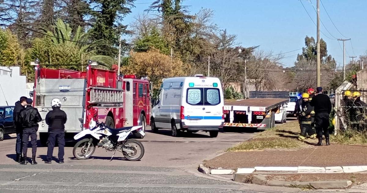 Tres heridos en un incendio provocado por un tender en General Pico