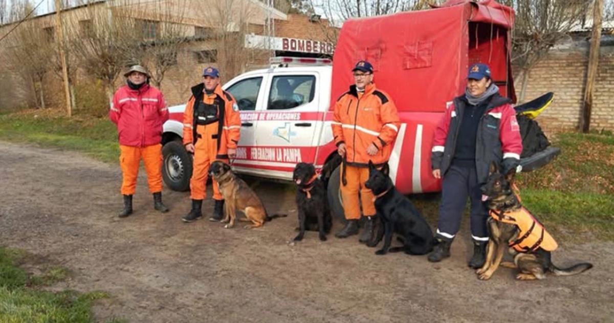 Bomberos pampeanos claves en el hallazgo de un joven desaparecido