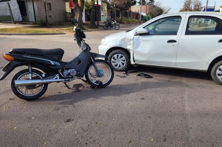 Un motociclista herido en General Pico
