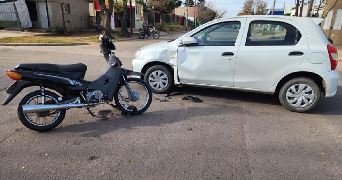 Un motociclista herido en General Pico