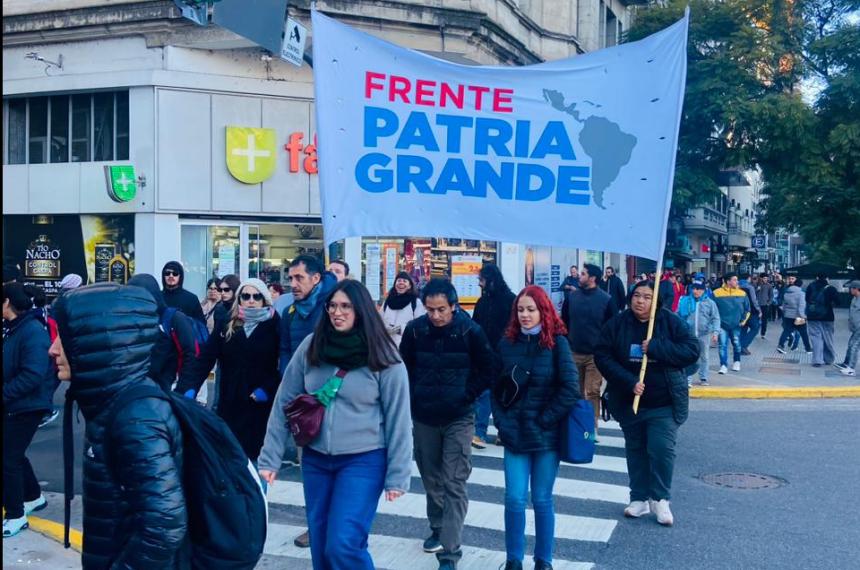 Patria Grande La Pampa marcha a Plaza de Mayo