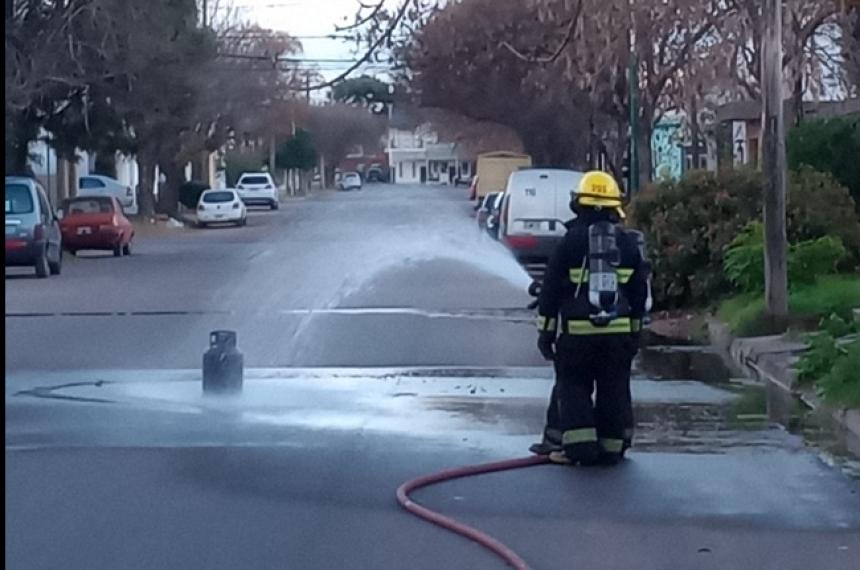 Incendio de una garrafa generoacute alerta en General Pico