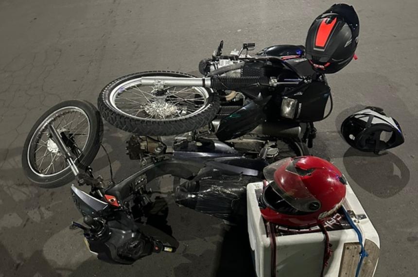 Un herido por el choque de dos motos en Santa Rosa