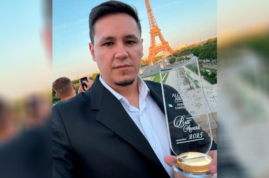 Un perfumista pampeano hace historia en Francia