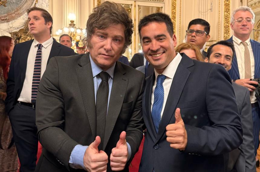 Ravier agradecioacute a los Milei y ya habla como candidato