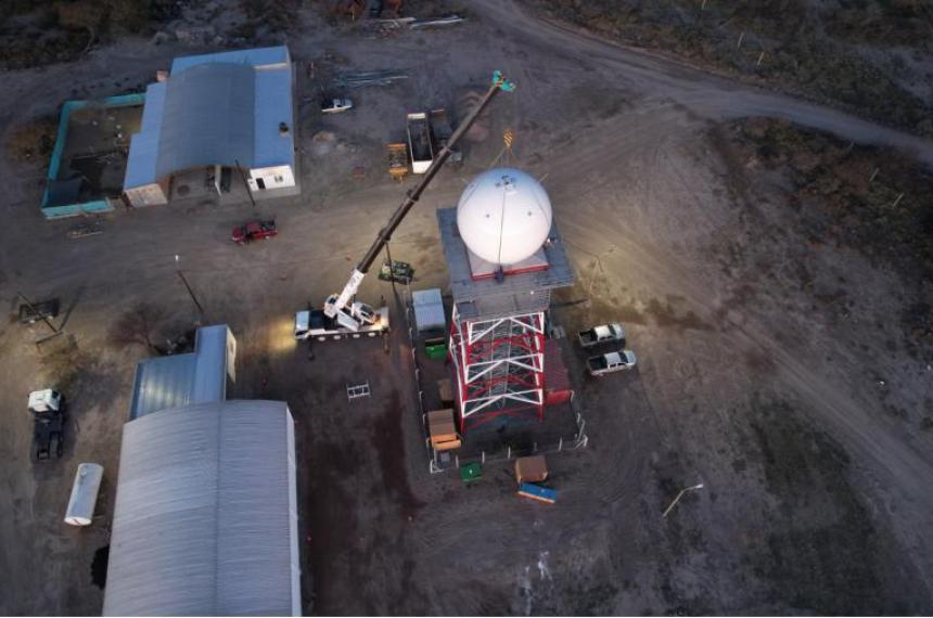 Avanza la instalacioacuten del radar meteoroloacutegico en Santa Isabel