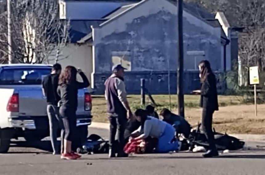 Murioacute un motociclista de 15 antildeos que chocoacute en Trenel   