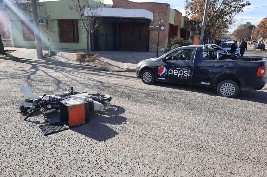 Motociclista con fractura tras un nuevo choque en Santa Rosa