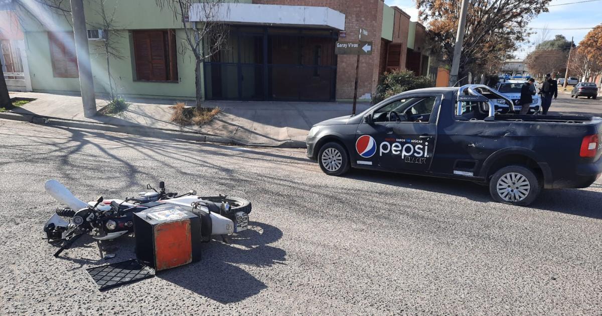 Motociclista con fractura tras un nuevo choque en Santa Rosa