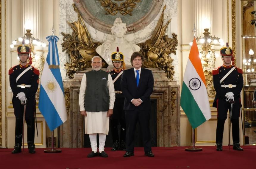 Milei recibioacute al premier de la India y acordaron impulsar el comercio bilateral