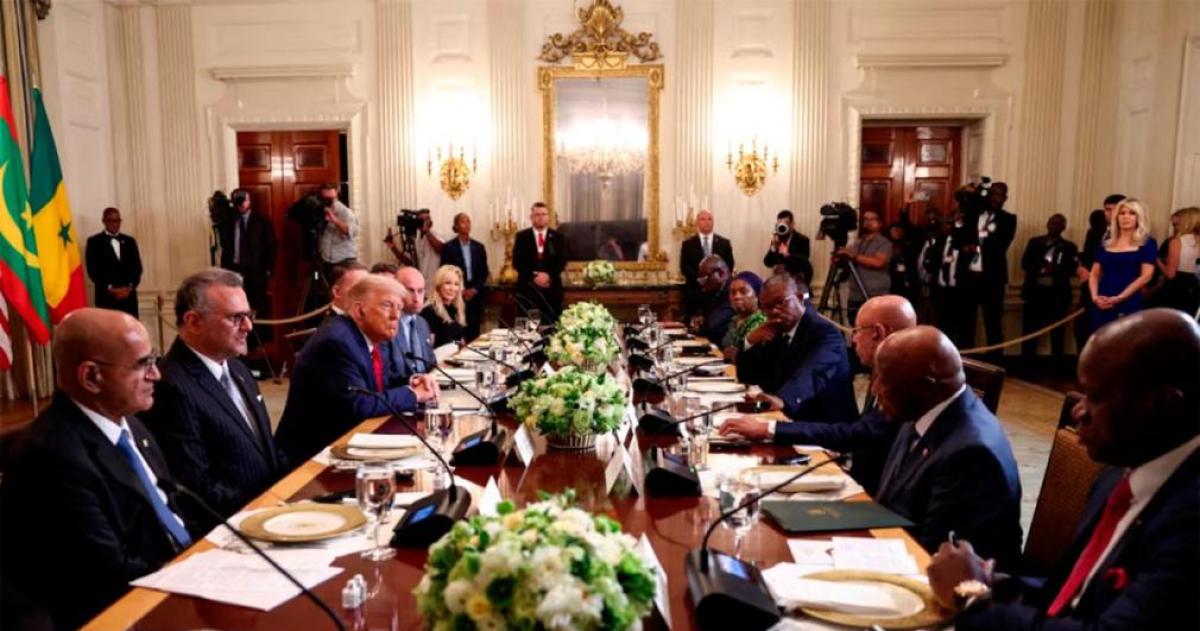 Trump elogioacute el nivel de ingleacutes del presidente de Liberia sin saber que es el idioma oficial del paiacutes
