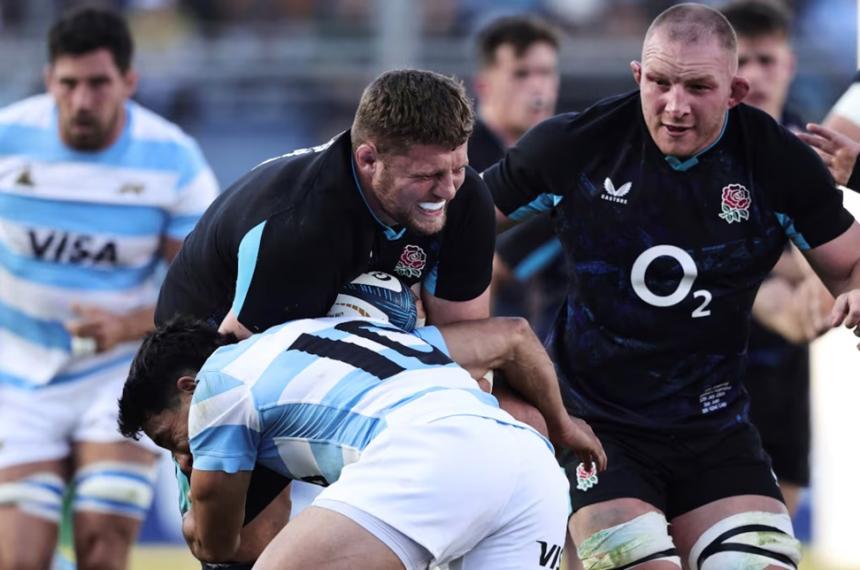Los Pumas perdieron con Inglaterra en la uacuteltima jugada del partido