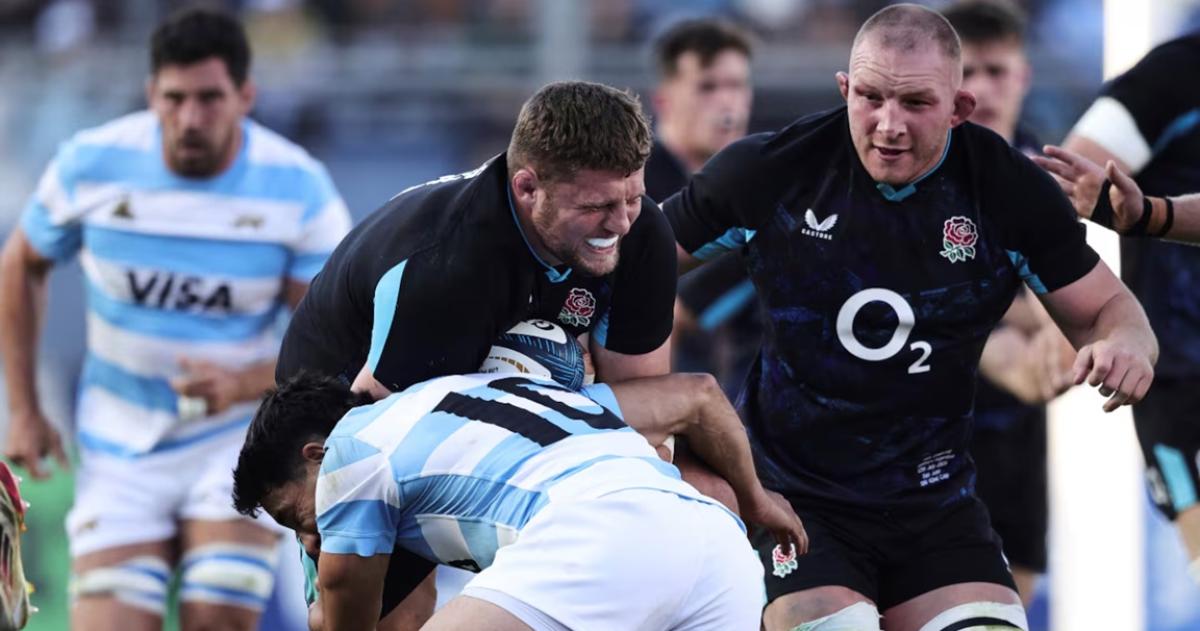 Los Pumas perdieron con Inglaterra en la uacuteltima jugada del partido