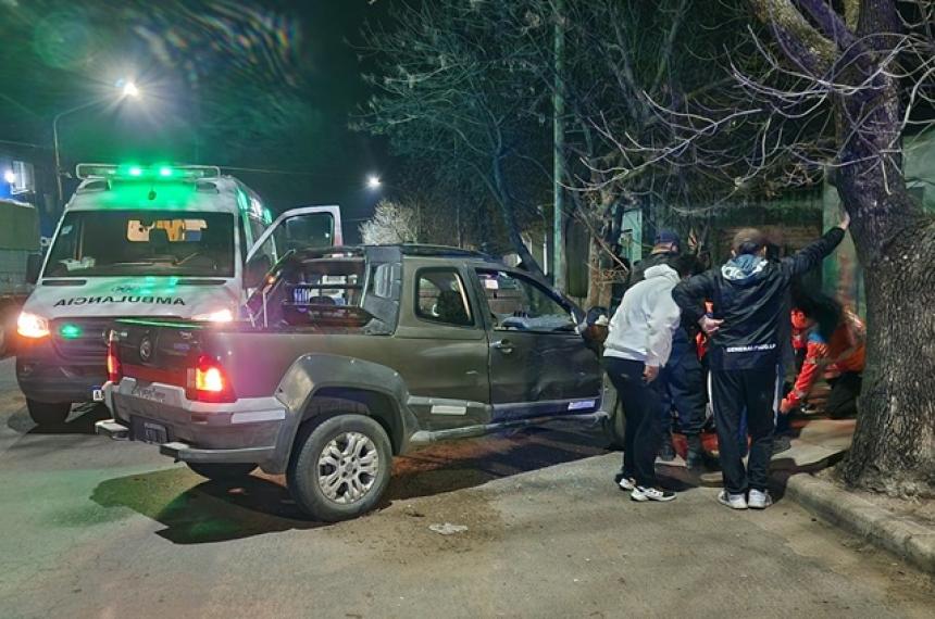 Un motociclista internado tras chocar con un auto en Pico