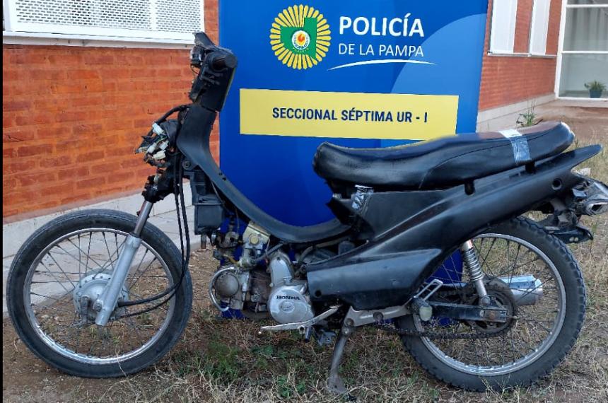 Hallaron otra moto robada en Santa Rosa