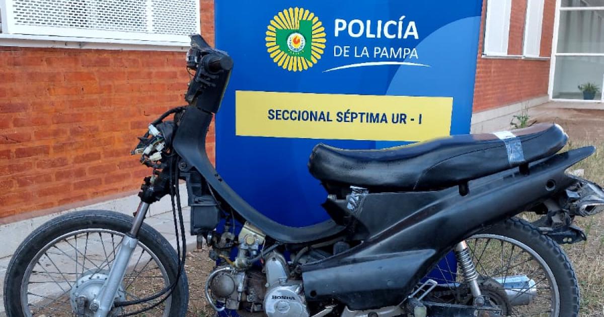 Hallaron otra moto robada en Santa Rosa