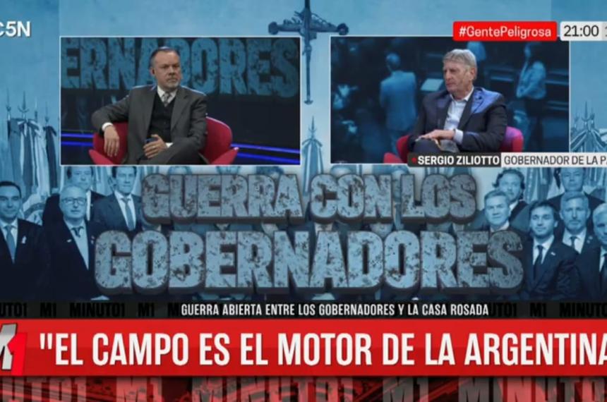Ziliotto- Los gobernadores estamos avanzando por defensa propia 