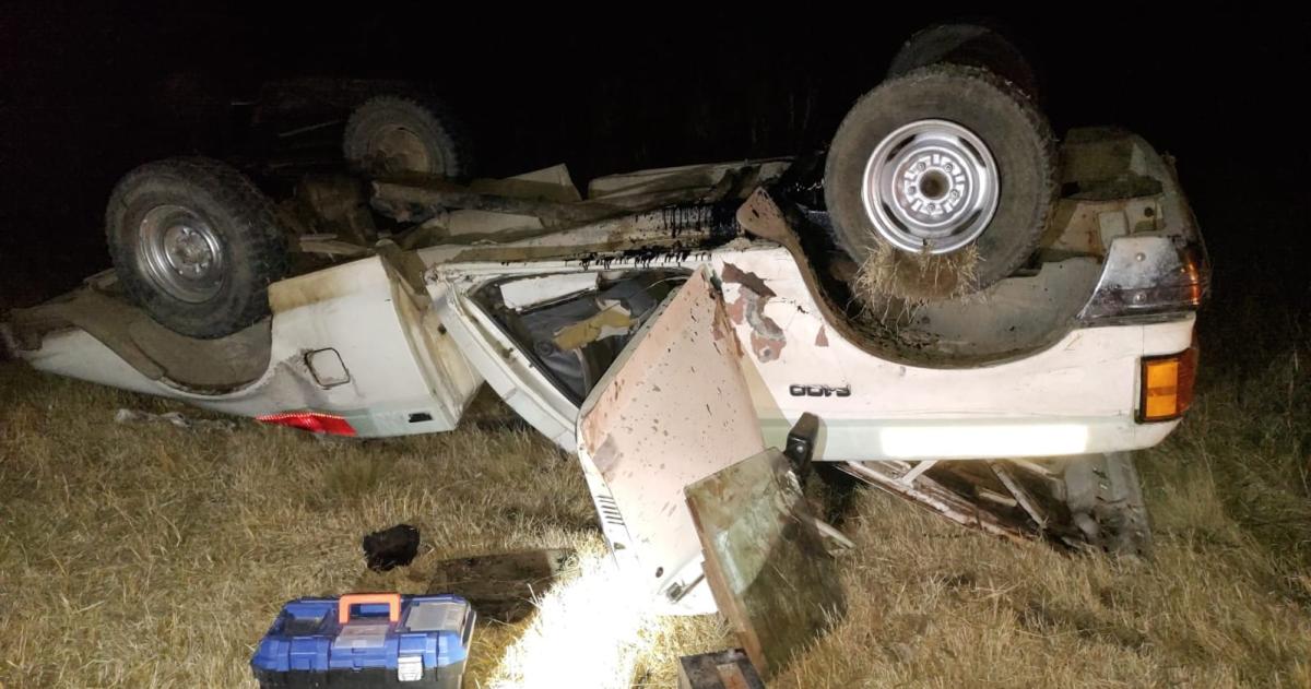 Accidente en Ruta 35- cinco personas trasladadas al hospital Favaloro entre ellas un menor
