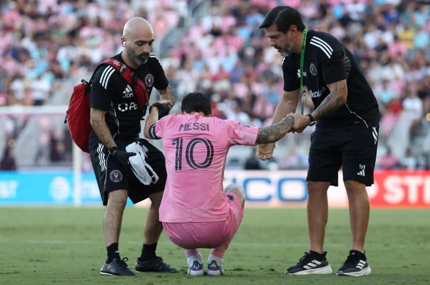 Messi salioacute lesionado en un partido del Inter Miami 