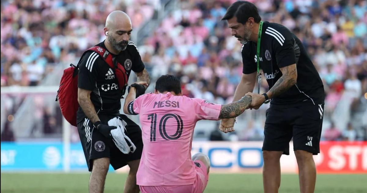 Messi salioacute lesionado en un partido del Inter Miami 