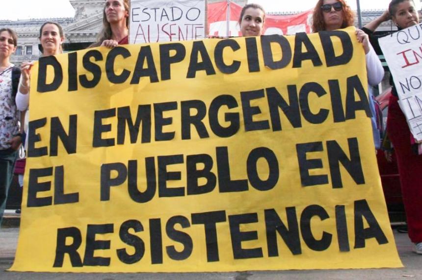 Convocan contra el veto presidencial a la Ley de Emergencia en Discapacidad
