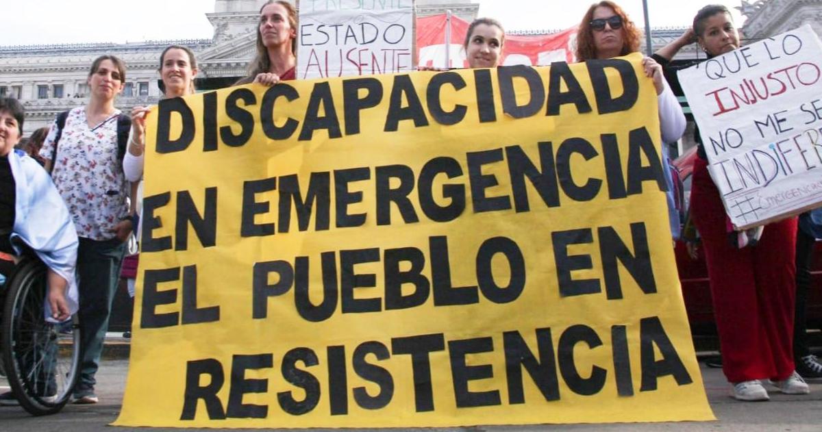 Convocan contra el veto presidencial a la Ley de Emergencia en Discapacidad