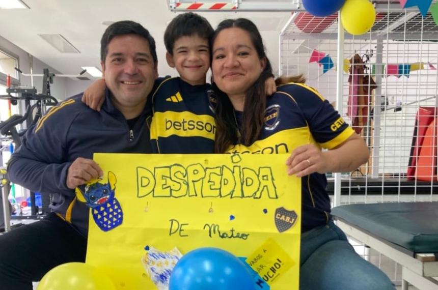 Dieron de alta a Mateo en el Fleni