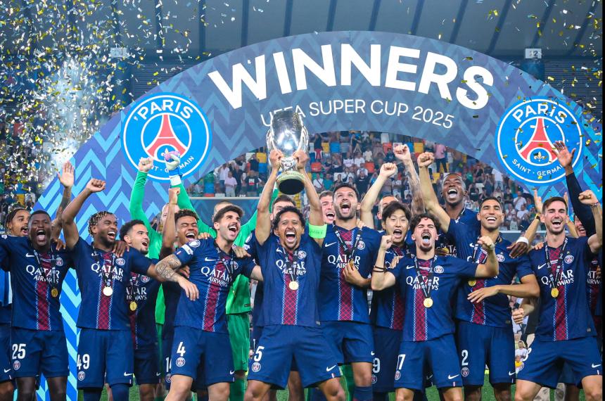 El PSG y un nuevo festejo