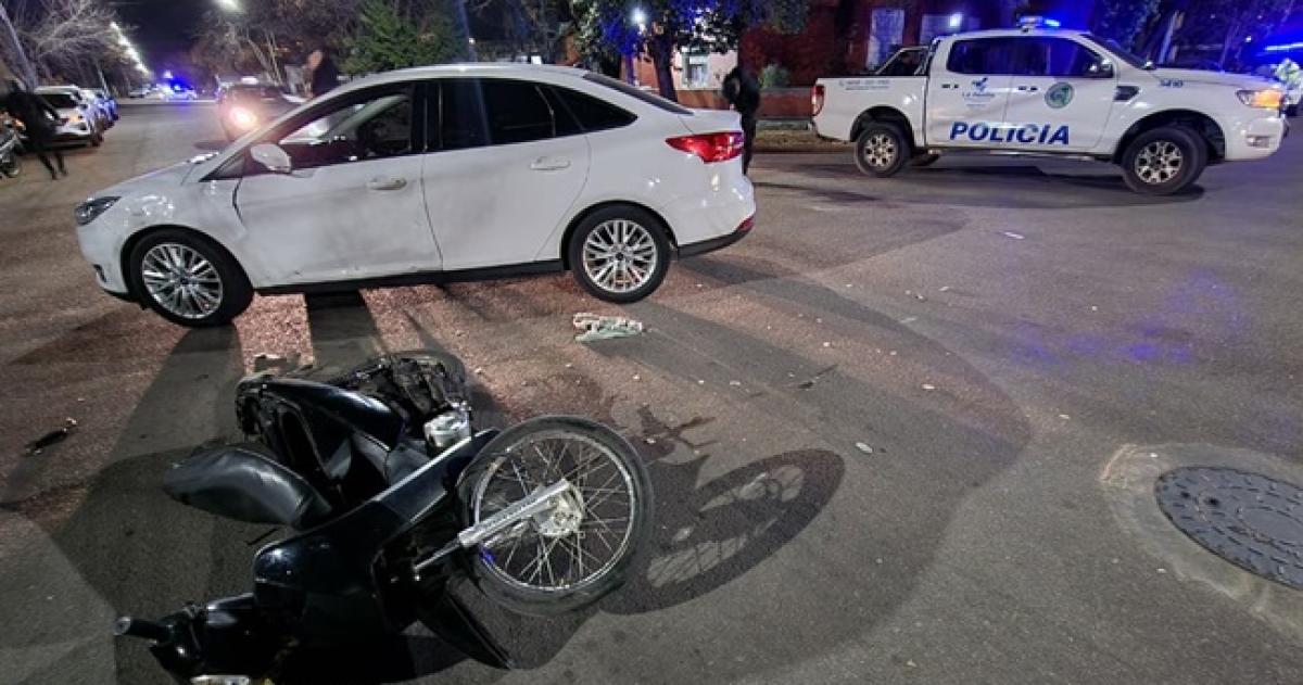 Una motociclista herida tras un siniestro vial en General Pico 