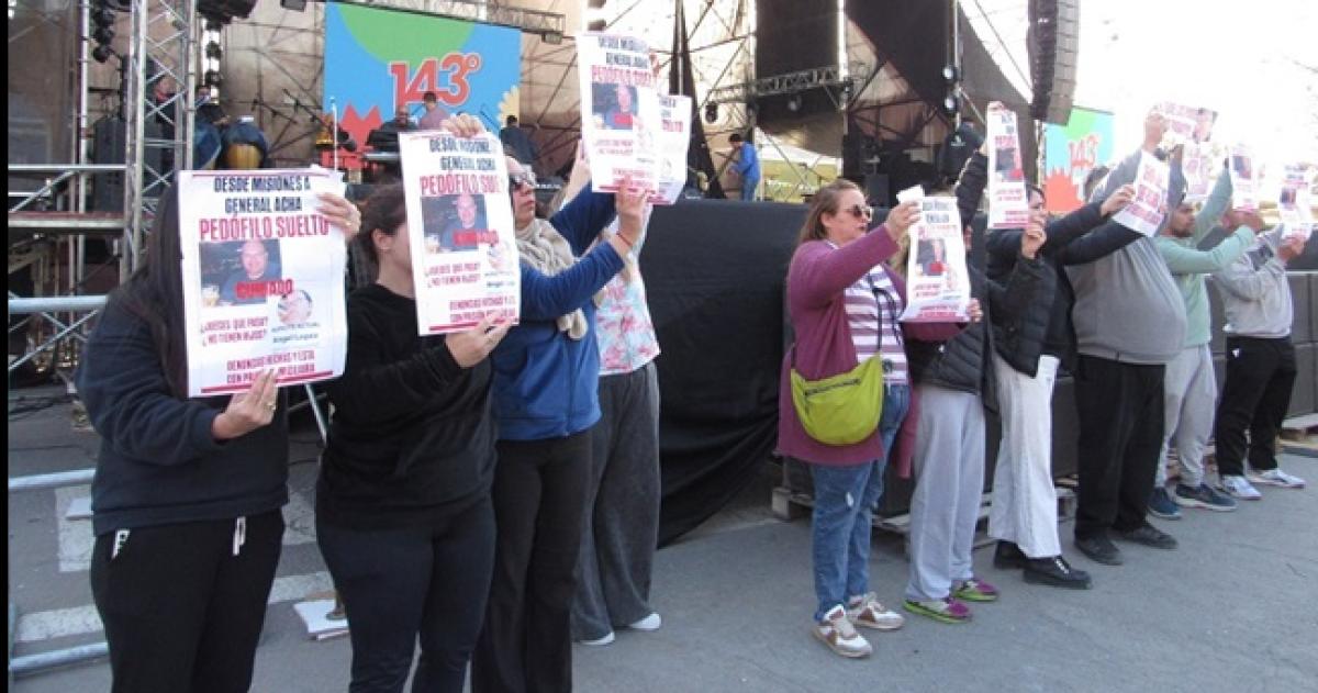 Padres se manifestaron por el supuesto abusador detenido en Acha   