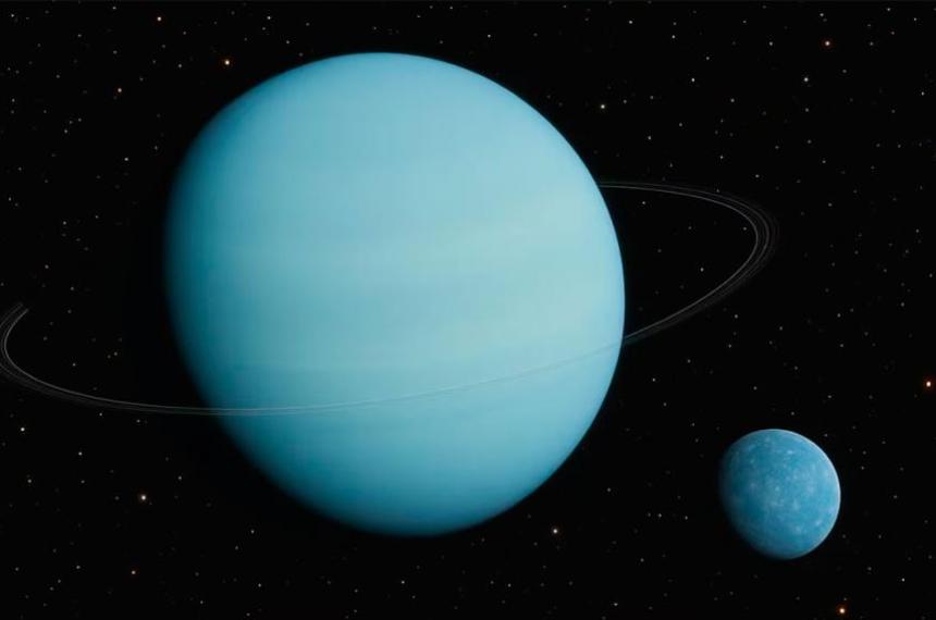 El James Webb descubrioacute una nueva luna en Urano- mide menos de 10 km y auacuten no tiene nombre