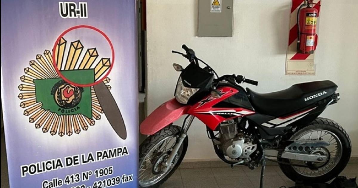 Un detenido por el robo de una moto en General Pico
