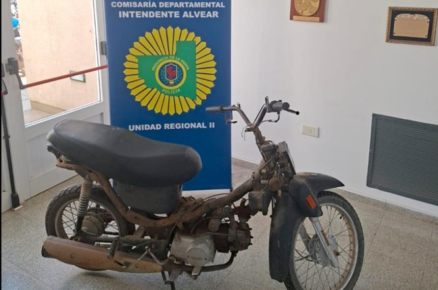 Robaron una moto en Alvear y fue encontrada horas despueacutes en General Pico