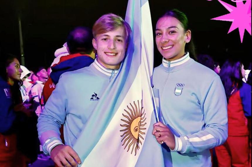 Paulina Barreiro fue la abanderada argentina en el cierre de los Panamericanos Junior