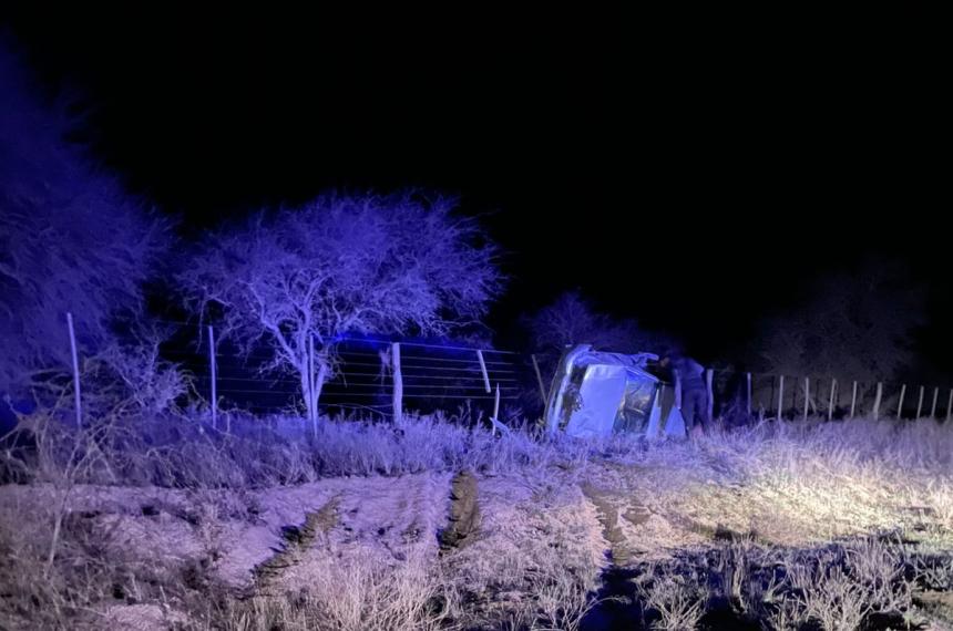 Un automovilista volcoacute en la Ruta 9 cerca de Toay