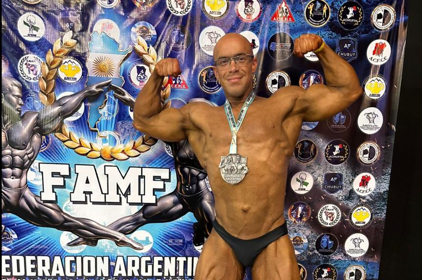 Pampeano subcampeoacuten argentino de fisicoculturismo