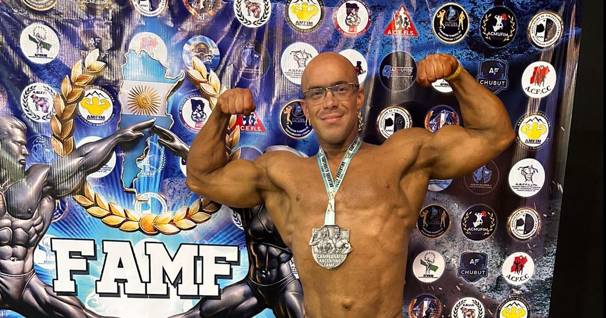 Pampeano subcampeoacuten argentino de fisicoculturismo