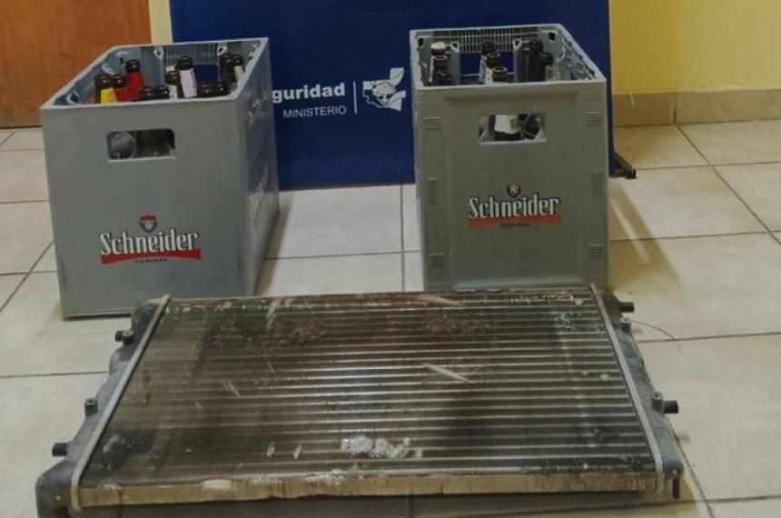 Recuperan cajones de cerveza robados y demoran al autor