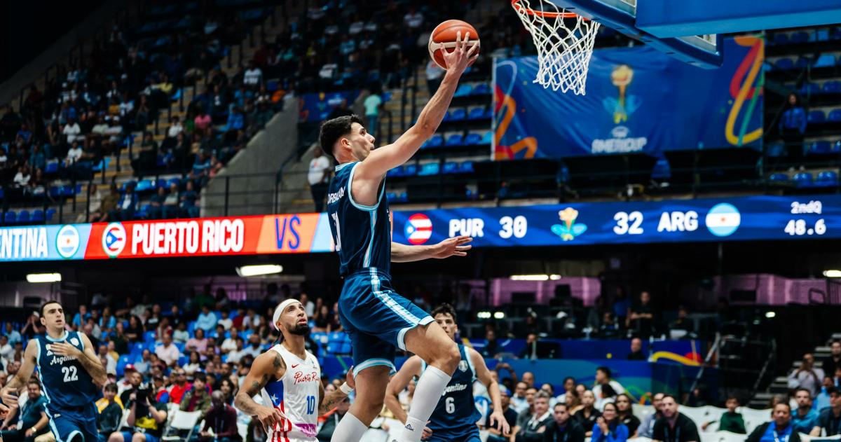Gran triunfo de Argentina ante Puerto Rico en la Americup