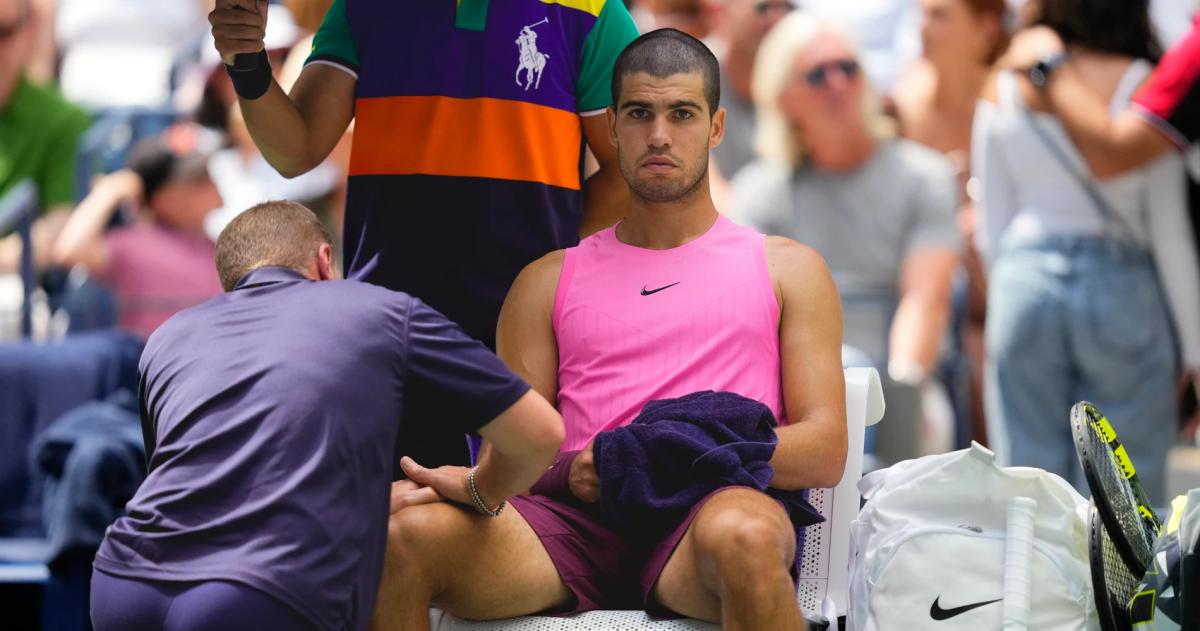 Alcaraz avanza en el US Open pero con dudas por una lesioacuten