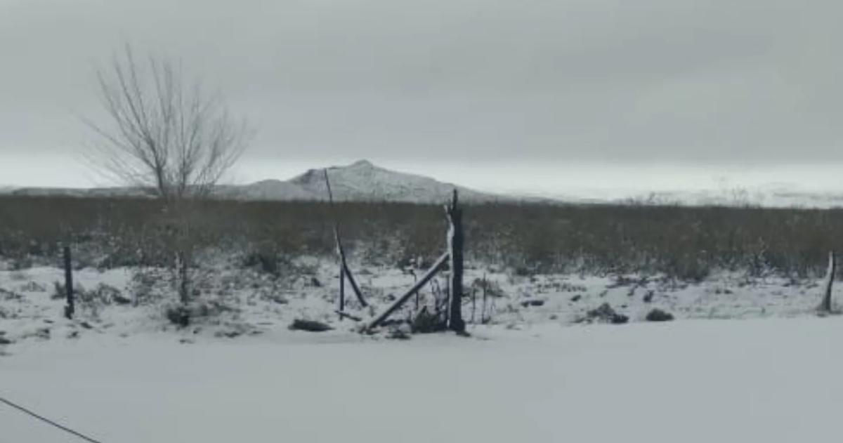 La tormenta de Santa Rosa trajo nieve a La Humada
