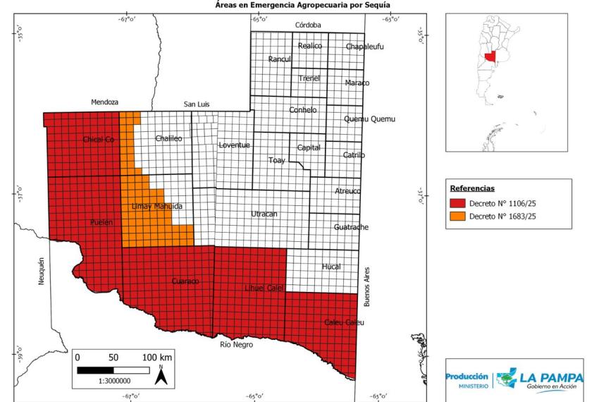 Ampliacutean la Emergencia Agropecuaria en Chalileo y Limay Mahuida