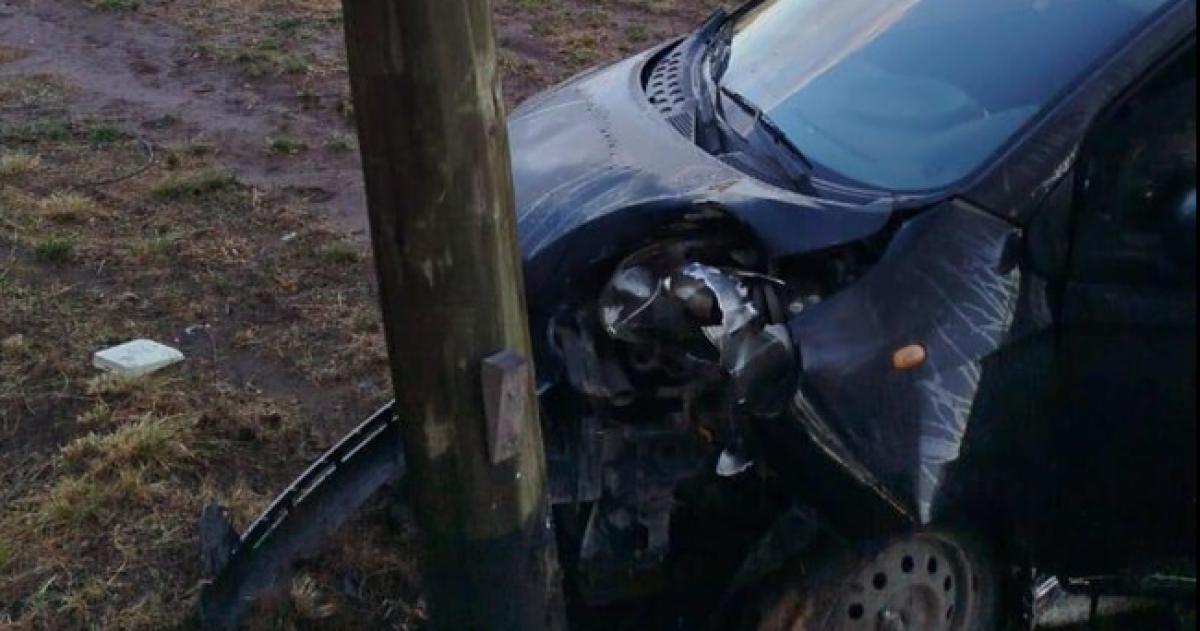 Una conductora herida por un choque en Toay