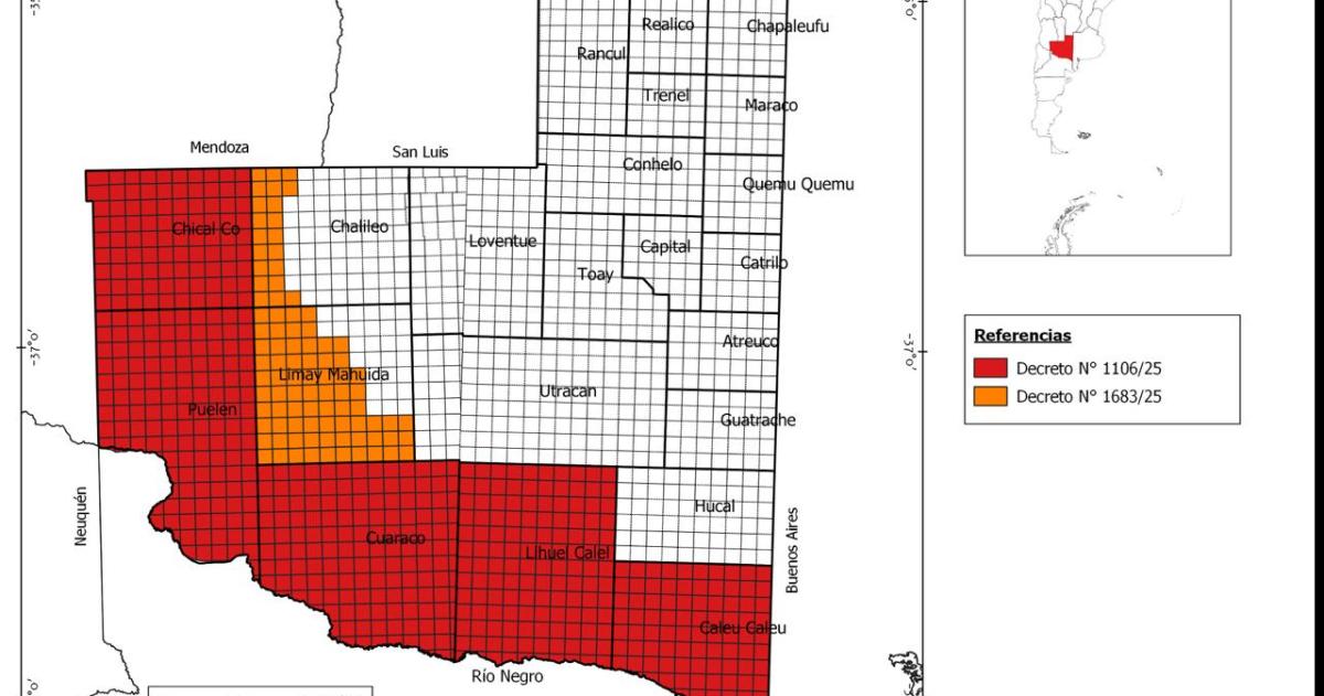 Ampliacutean la Emergencia Agropecuaria en Chalileo y Limay Mahuida