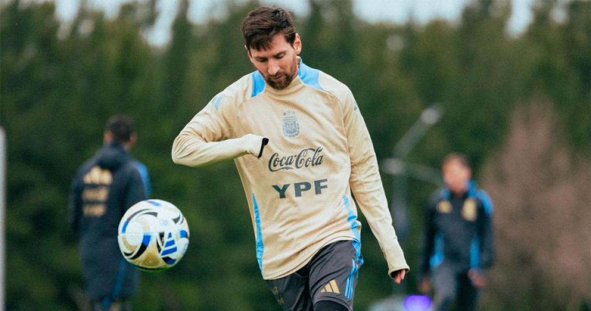Con plantel casi completo la Seleccioacuten Argentina se entrenoacute en la previa al partido ante Venezuela