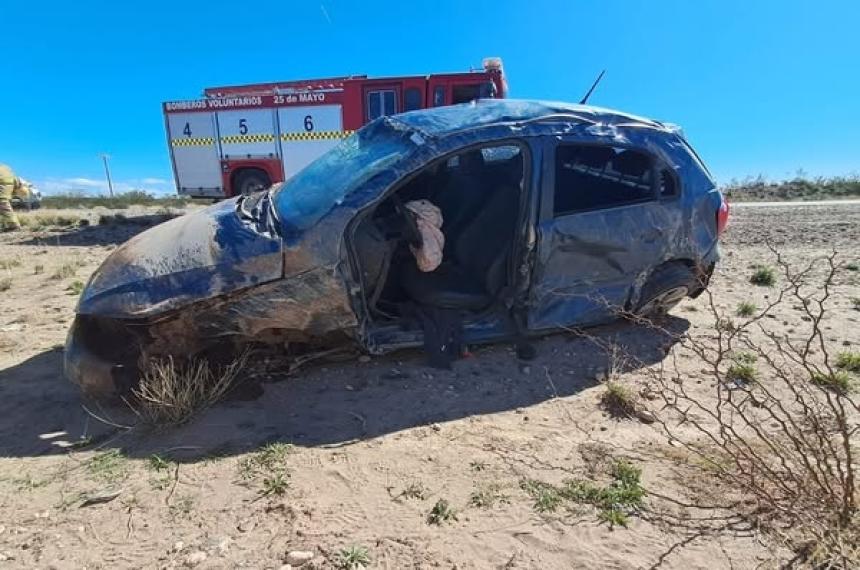 Dos heridos por un siniestro vial en la Ruta Nacional 151